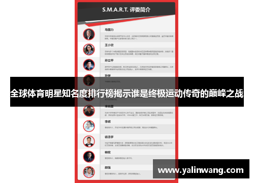 全球体育明星知名度排行榜揭示谁是终极运动传奇的巅峰之战